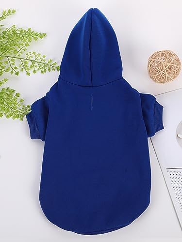QWEEE Basic Dog Hoodie (Small / Royal Blue)