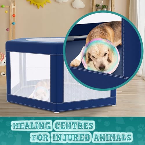 45x45 Inches Hexagonal Type Puppy Playpen (Blue / 42x42 IN Hexagonal)