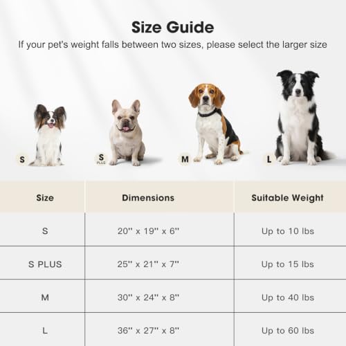 Dog Beds Large Sized Dogs (Pink / L(36"Lx27"Wx8"Th))