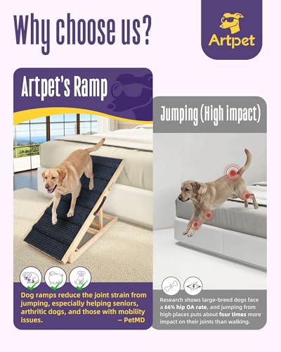 Wide Dog Ramp for Bed & Couch (Large)