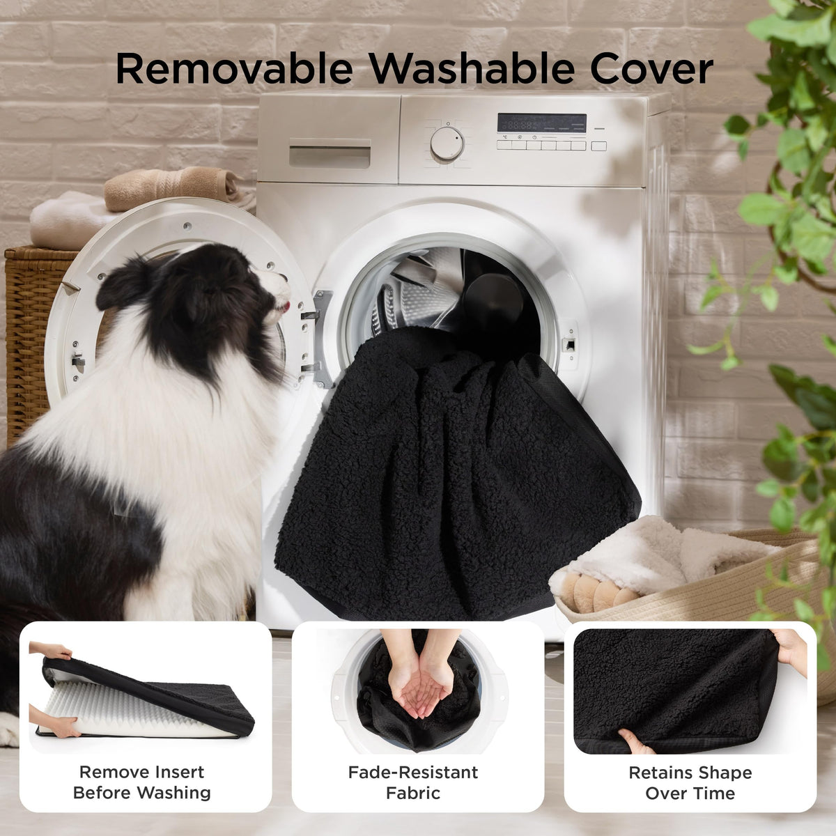 XL Self Warming Dog Bed (44"L x 32"W x 3"Th / Ashen Grey-Self Warming Version)