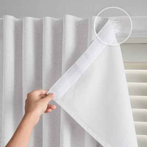 100% Blackout Curtains (White / 46"W x 72"H)