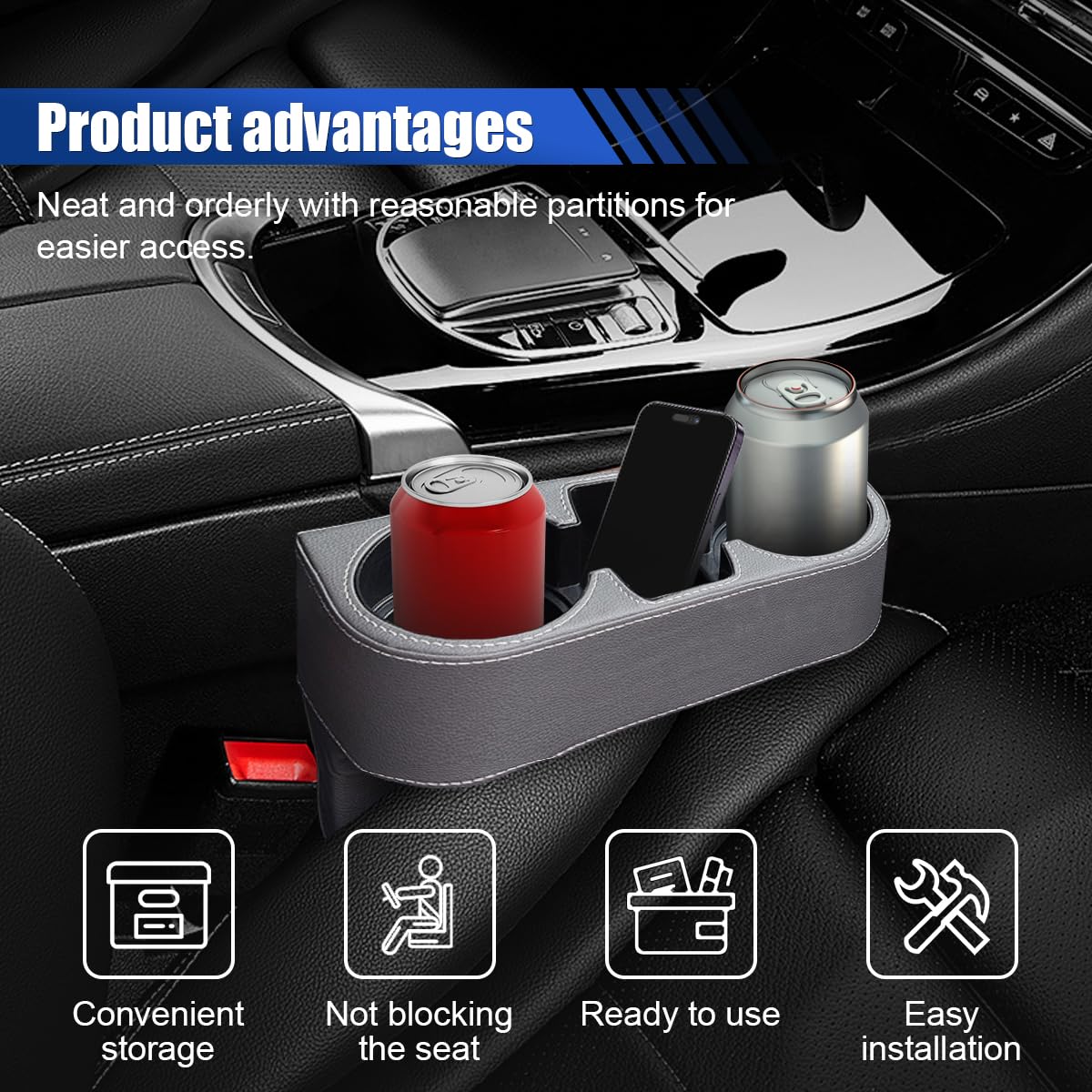 Car Cup Holder (Gray)