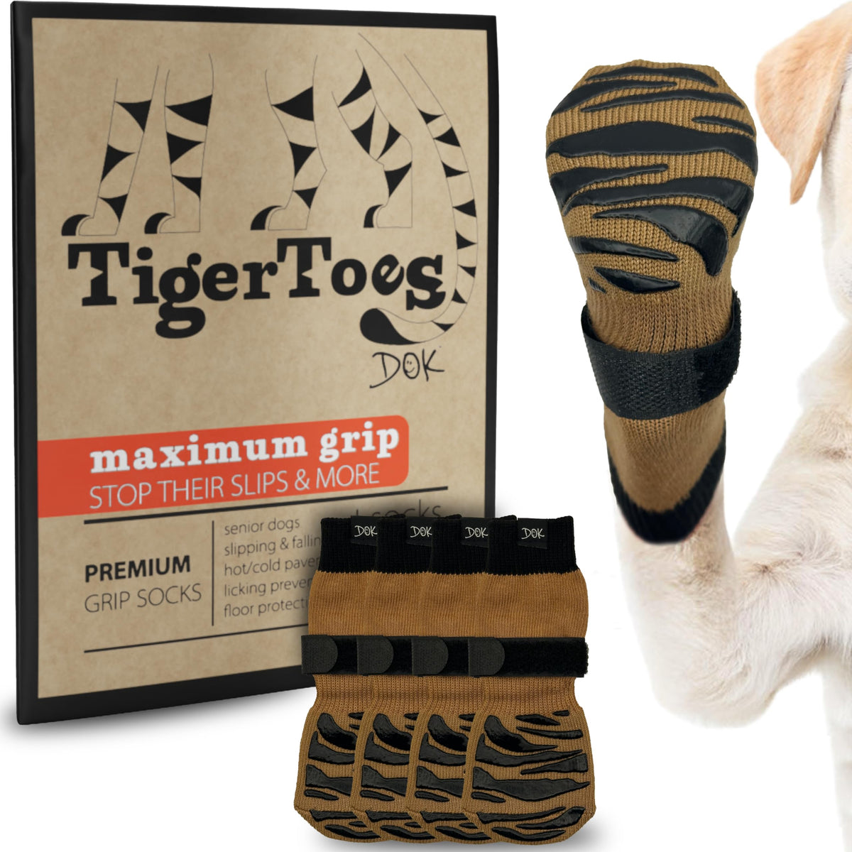 TigerToes Premium Non (Cool Caramel / X-Large)