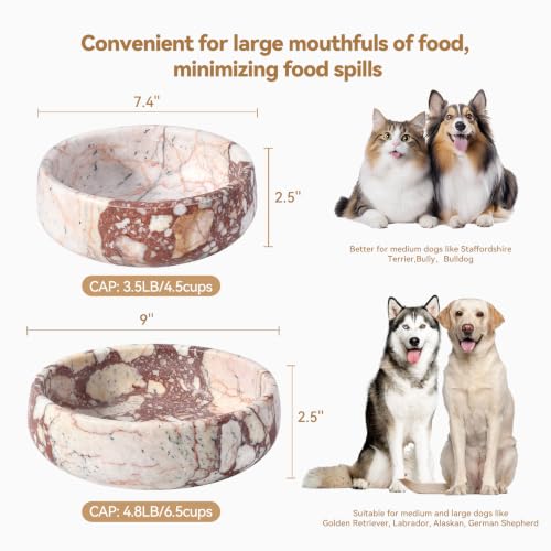 Calacatta Marble Dog Bowl (Calacatta Small)