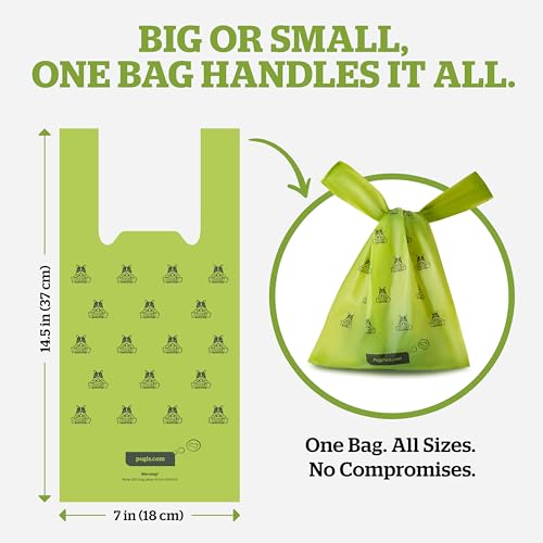 Pogi's Large Dog Poop Bags with Handles (1 Count (Pack of 900) / Unscented)