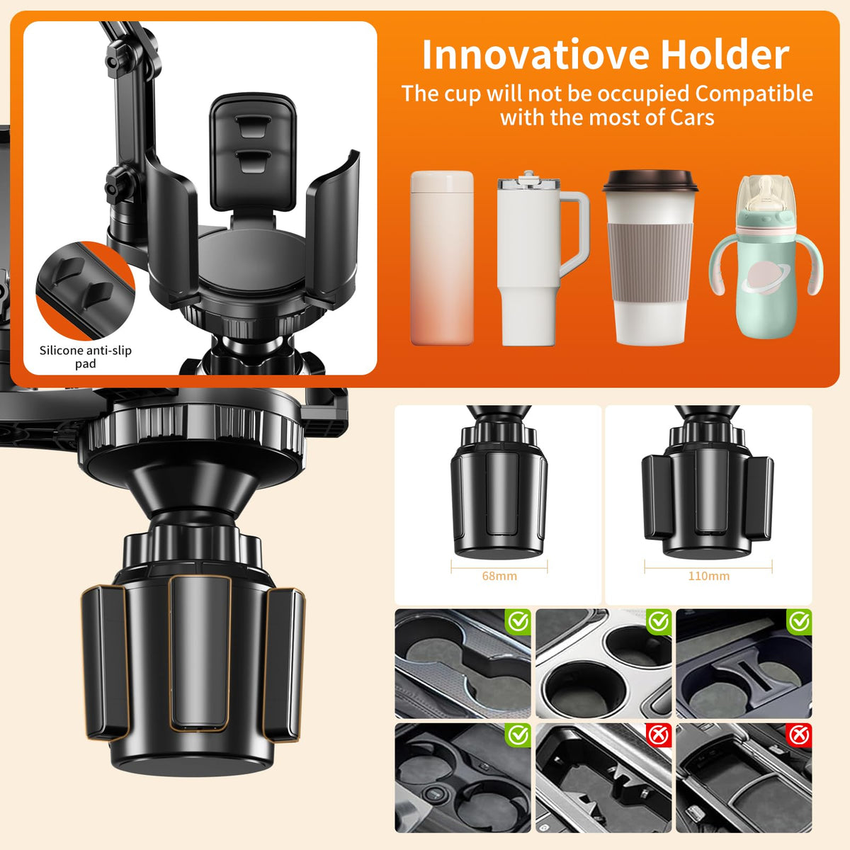 Phone Holders for Your Car (Black)