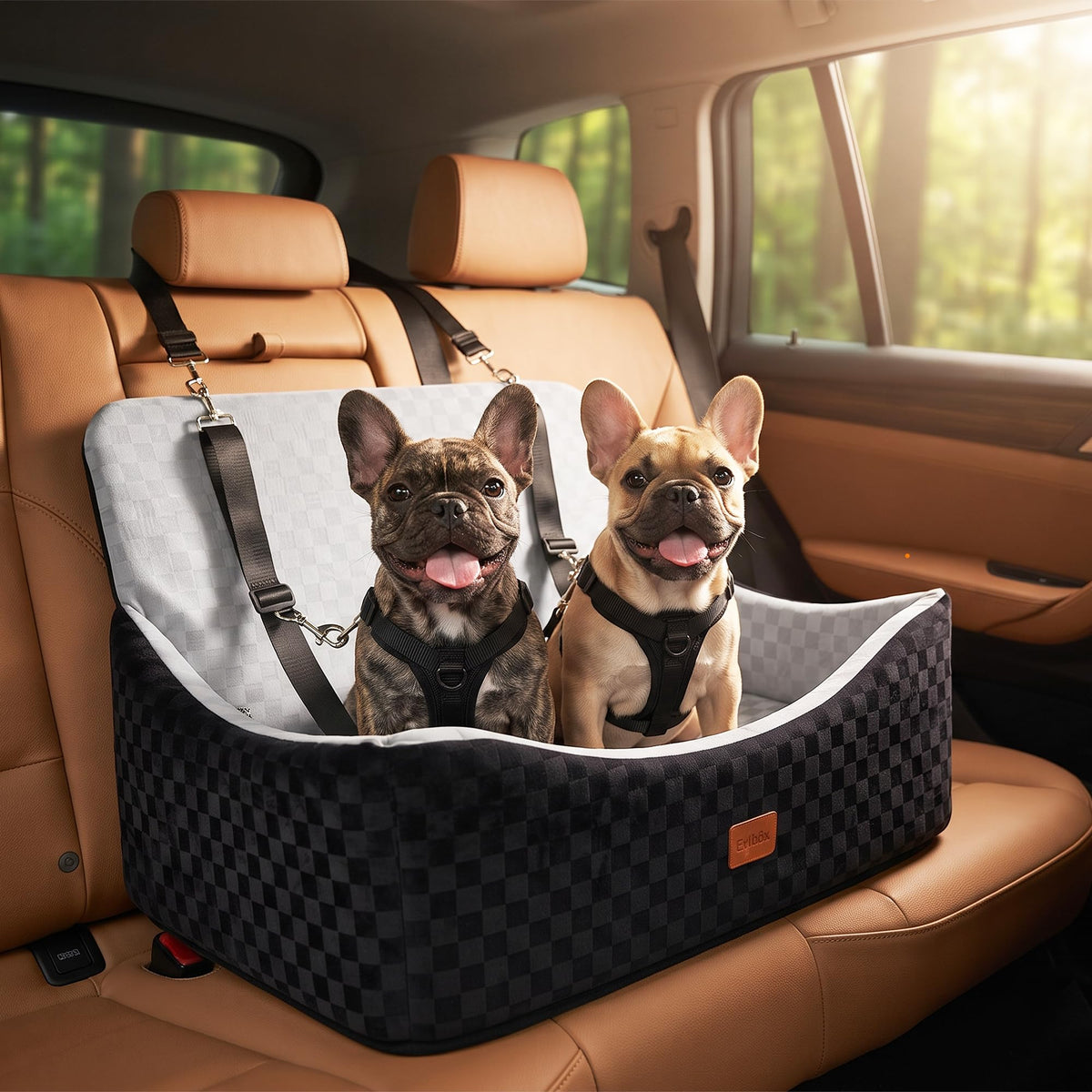 Dog Booster Seat (Grey / Large)