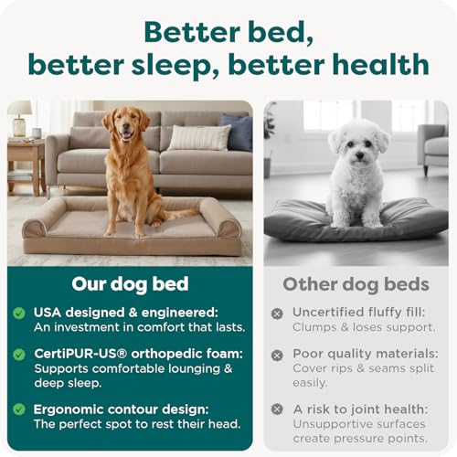 Orthopedic Dog Bed for Large Dogs w (Jumbo / Woodsmoke)