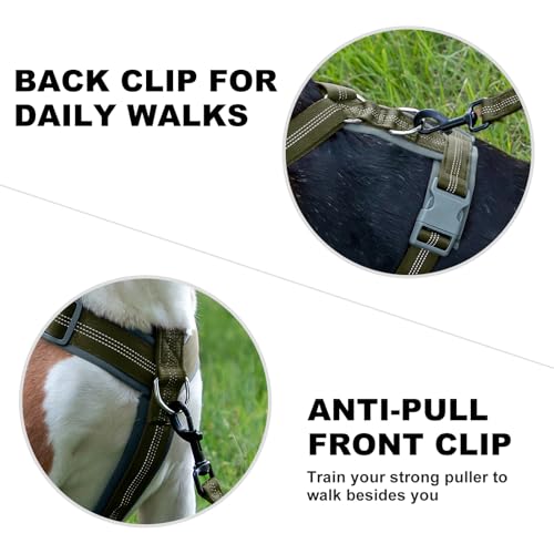 No Pull Dog Harness (M / Ranger Green)