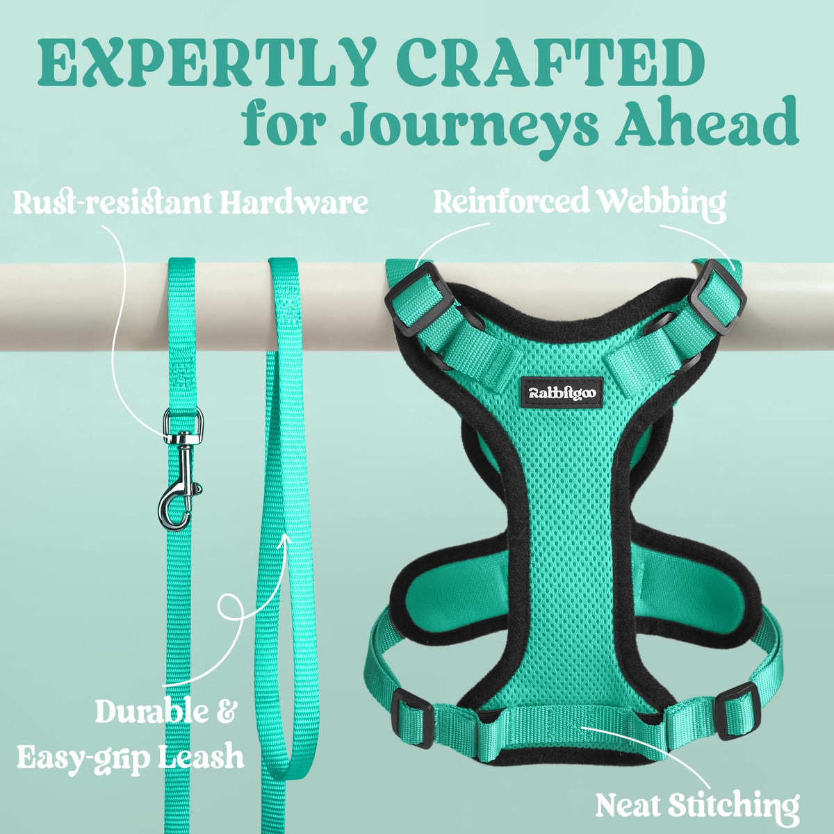 Cat Harness and Leash Set (Xxs / Emerald)