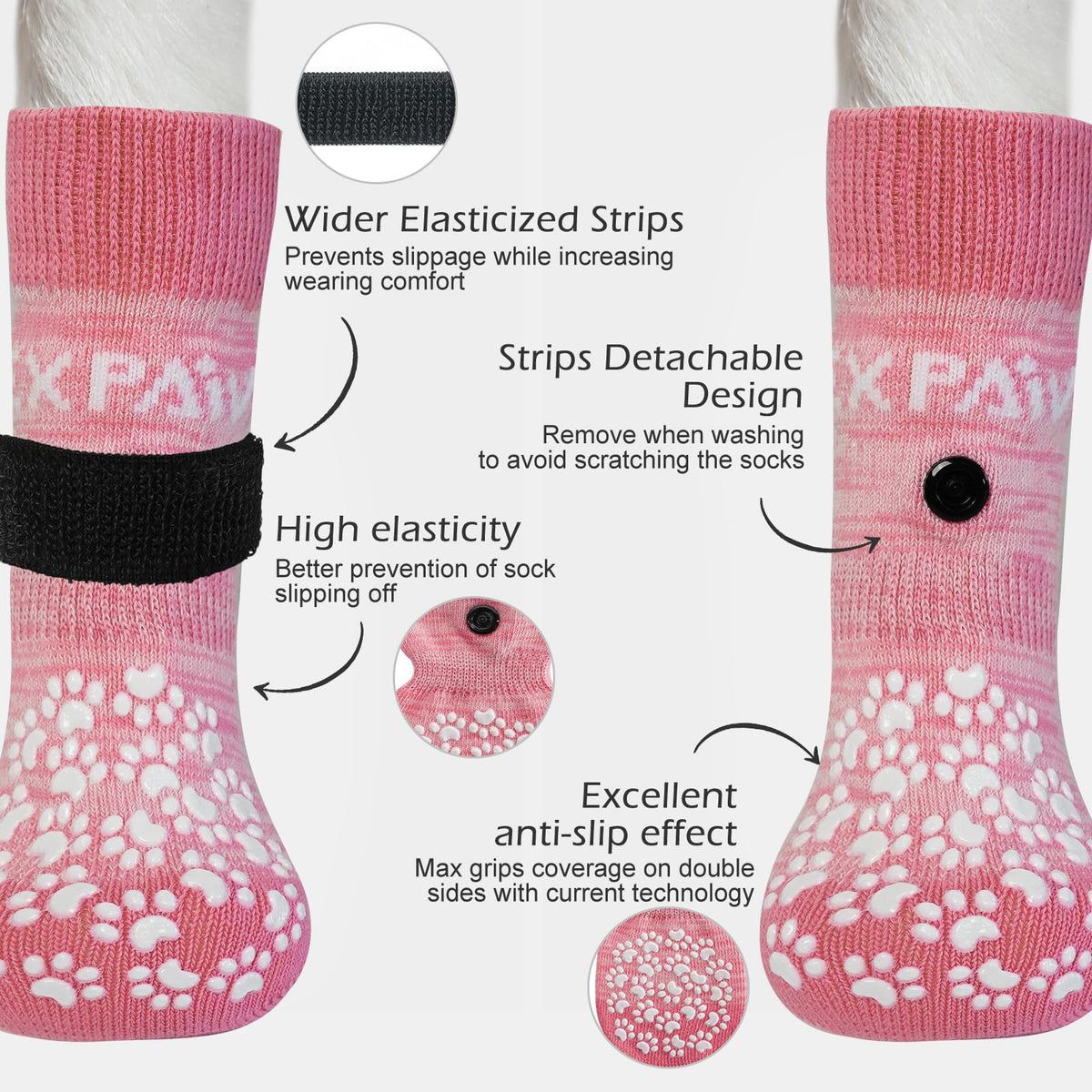 Double Side Anti (X-small (6 Count) / Pink)