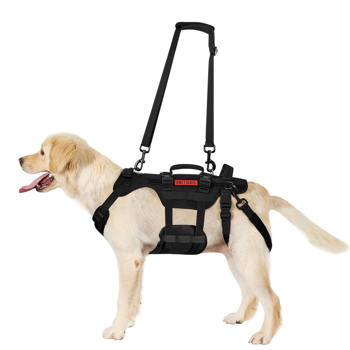 Dog Lift Harness for Large Dogs (Black / XL)