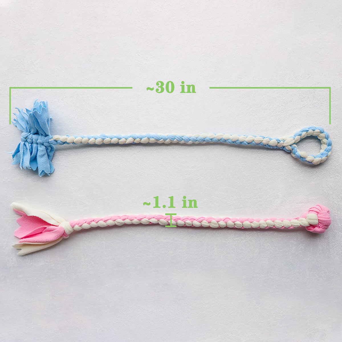 Halloween Scarecrow Braided Fleece Dog Tug Toy (Halloween Style)