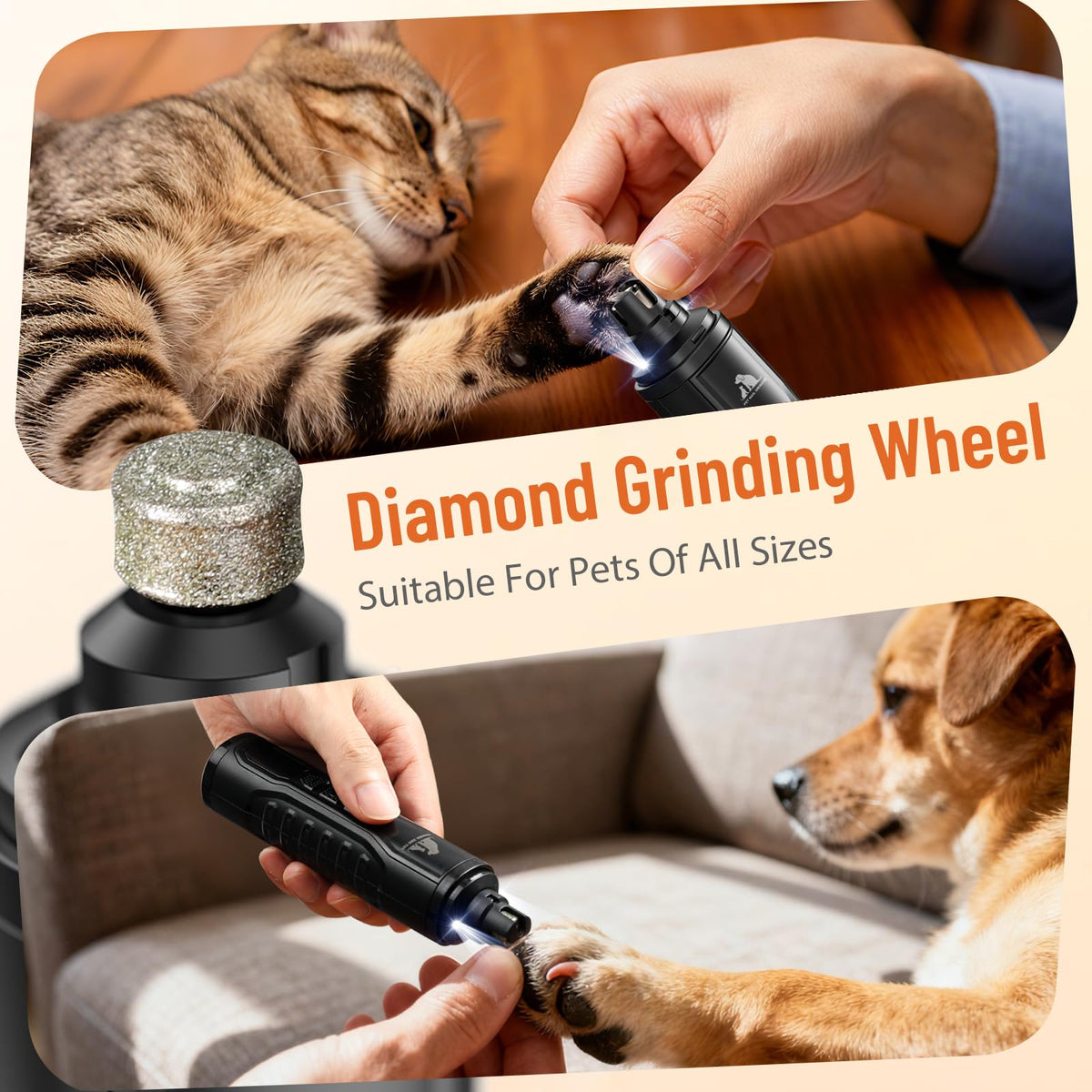 Electric Dog Nail Grinder (Black)