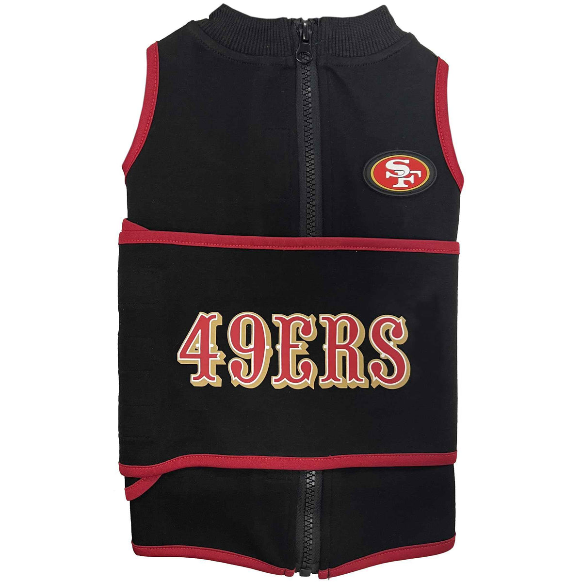 NFL SAN Francisco 49ERS Dog Anxiety Shirt Calming Soothing Solution Vest for Dogs (San Francisco 49ers / Large)