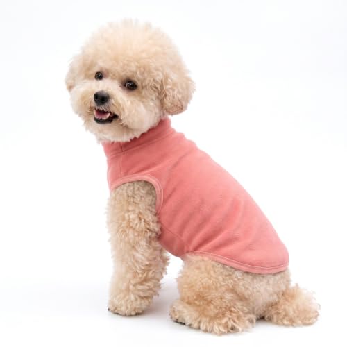 3 Pack Fleece Dog Sweaters for Small Dogs (Rose+Lt Purple+Pink / X-Small)