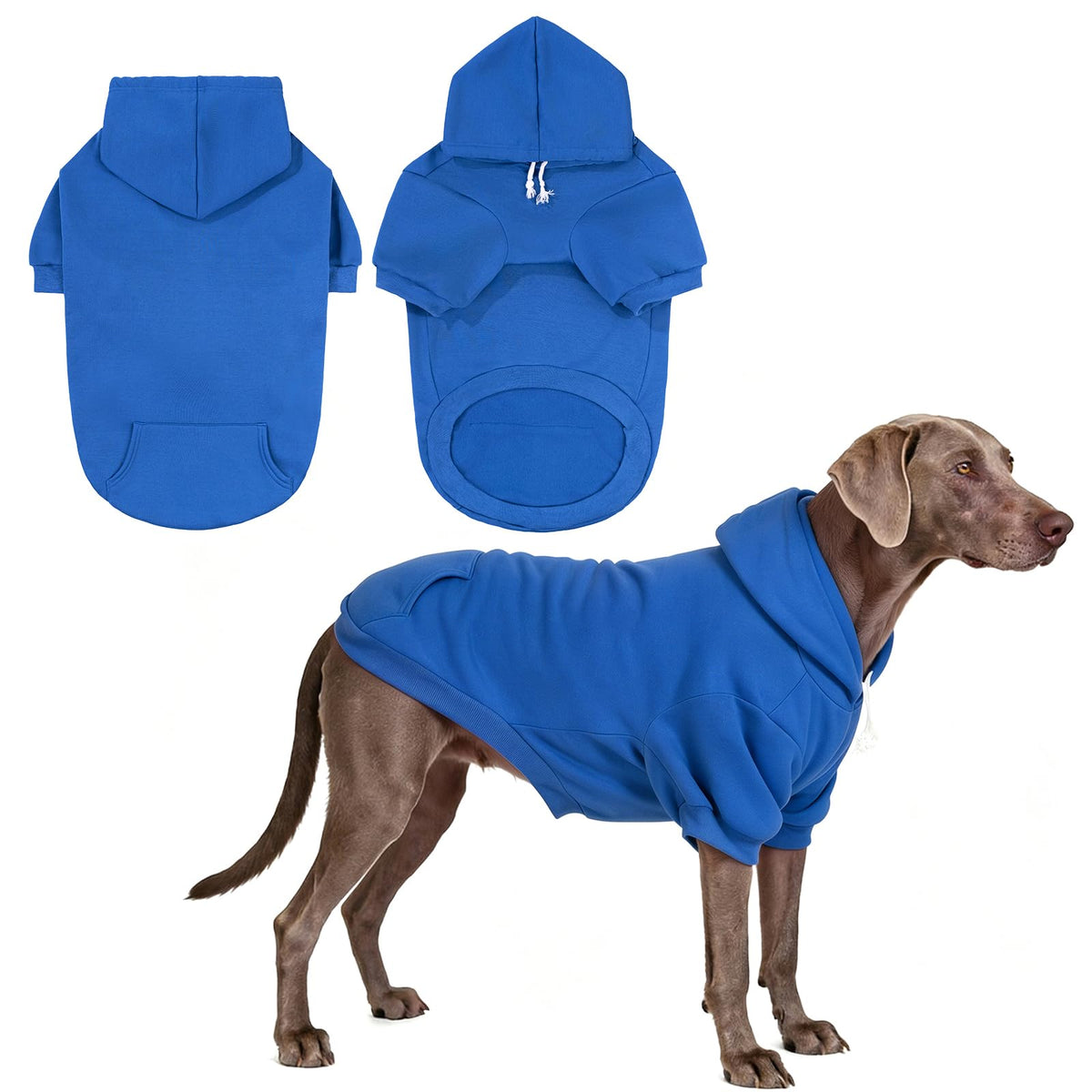 Dog Hoodie for Large Medium Small Dogs (Blue / X-Large/XX-Large)