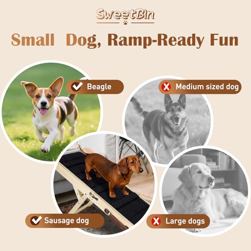2026 Upgraded Dog Ramp for Couch (Upgraded 33.07" L x 12.5" W（Foldable）)