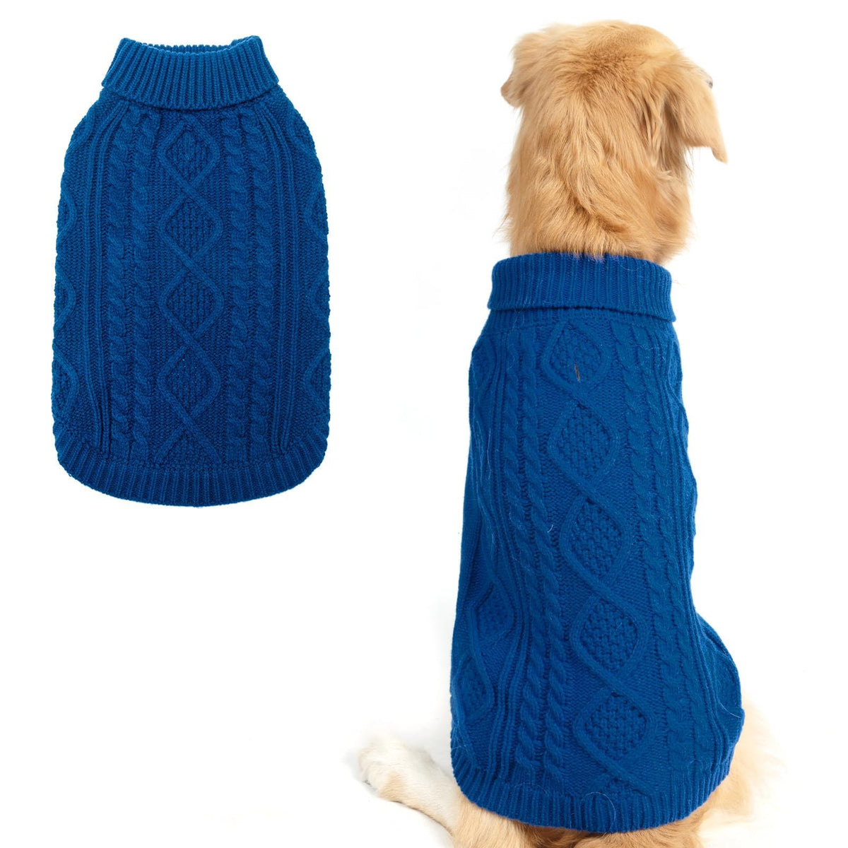 Dog Sweater for Large Dogs (DarkBlue / Large)