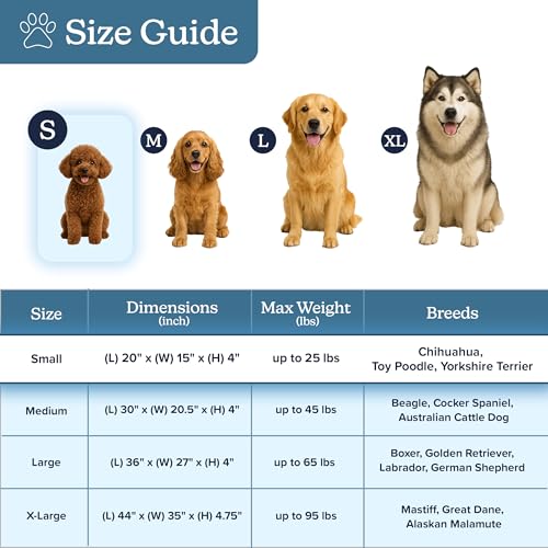 Orthopedic Dog Bed (Brown / Small)