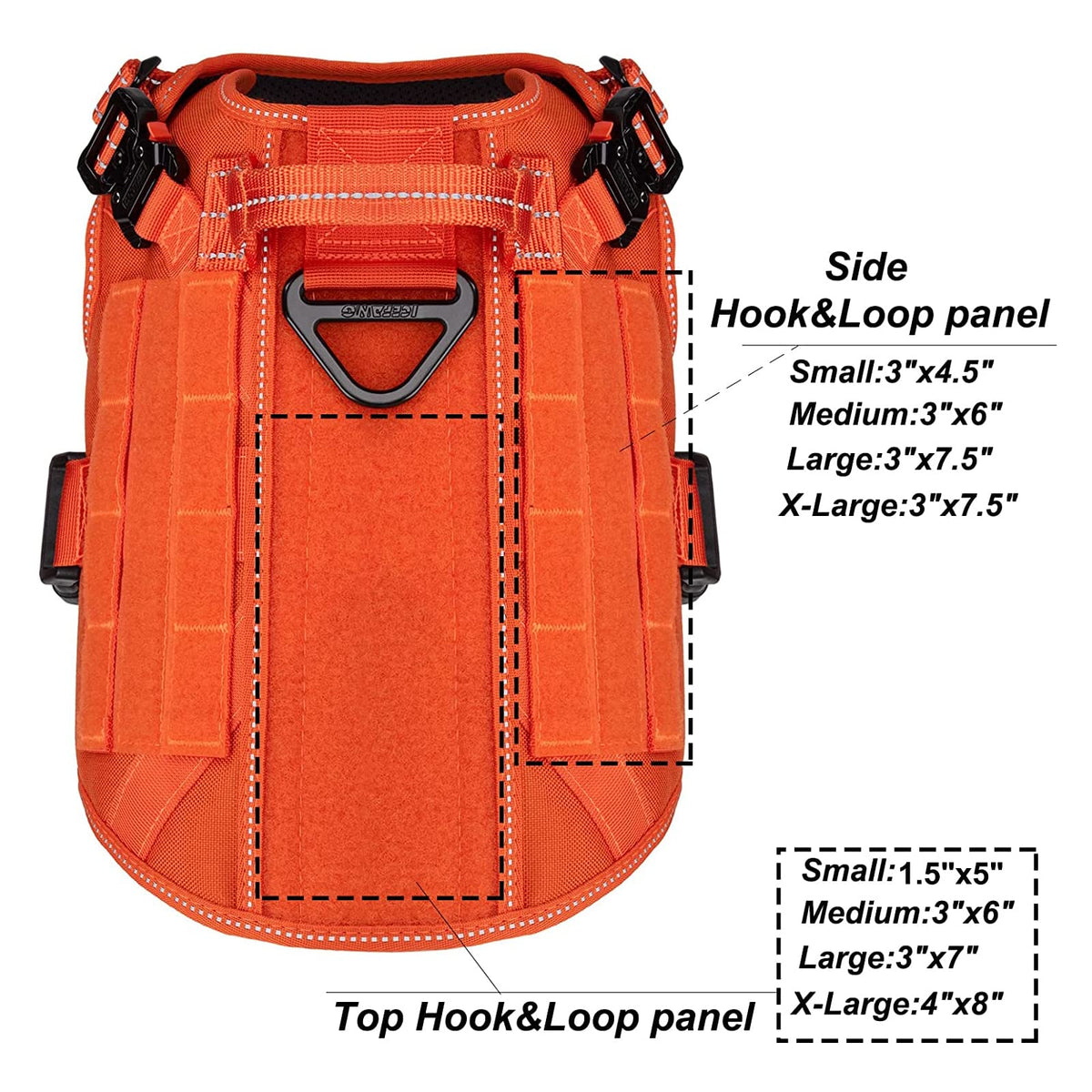 Tactical Dog Harness for Medium Dogs (Medium (Pack of 1) / Orange)