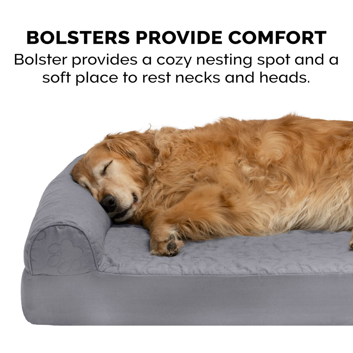 Orthopedic Dog Bed for Large Dogs w (Jumbo / Titanium)