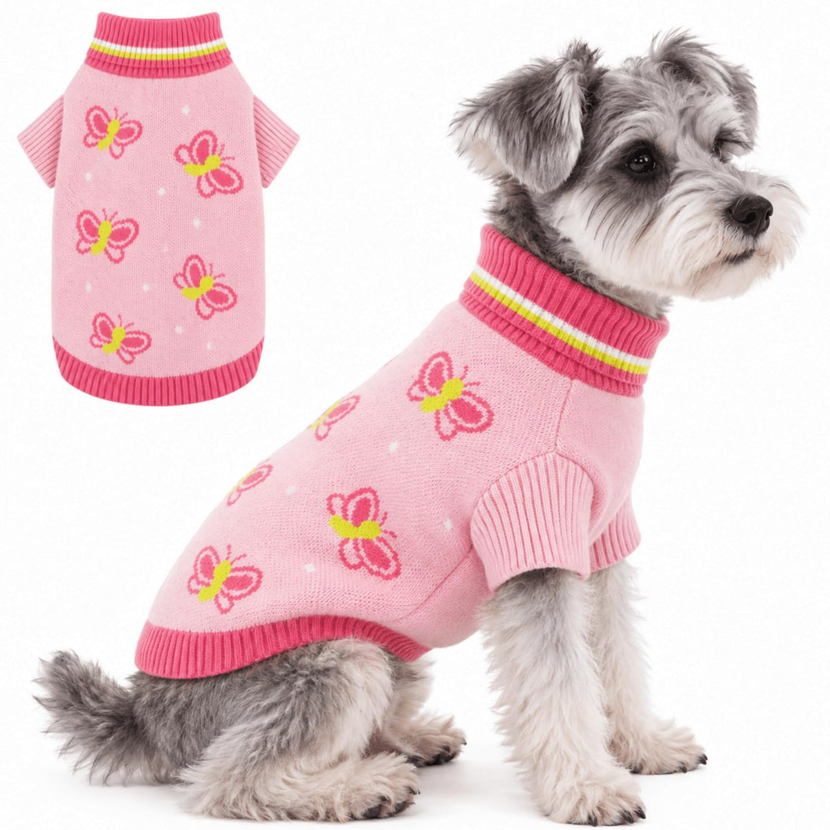Butterfly Valentines Dog Sweater (Large / Butterfly)
