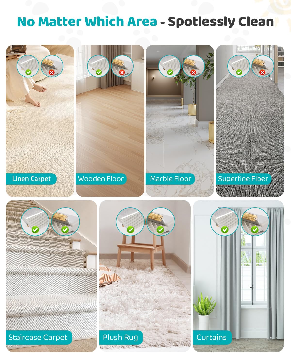 Pet Hair Remover for Carpet (gray)
