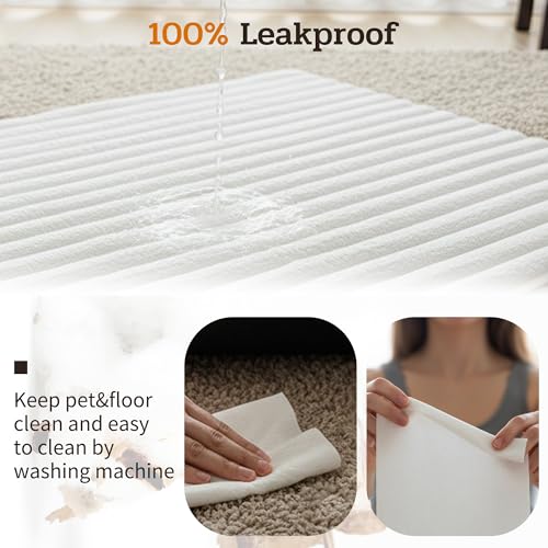 4Pcs Soft Plush Fluffy Self Warming Thermal Pet Mat for Dogs and Cats (Creamy White / X-Large (45'' X 28'' X 1''))