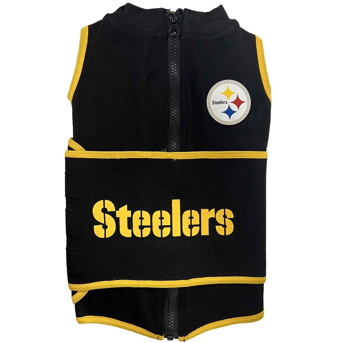 NFL Pittsburgh Steelers Dog Anxiety Shirt Calming Soothing Solution Vest for Dogs (Pittsburgh Steelers / Large)