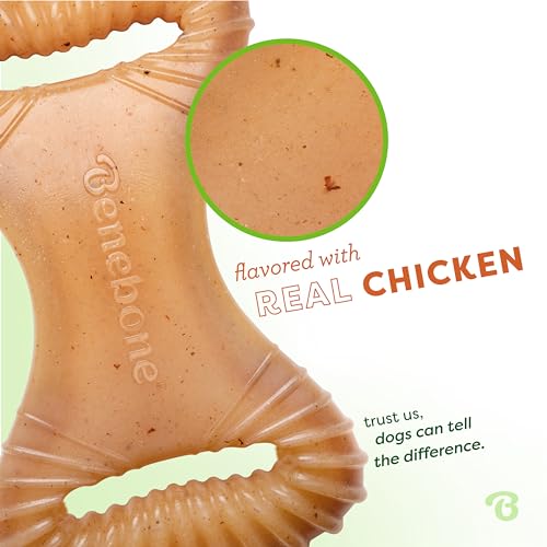 Dental Dog Chew Toy for Aggressive Chewers (REAL Chicken / Large)