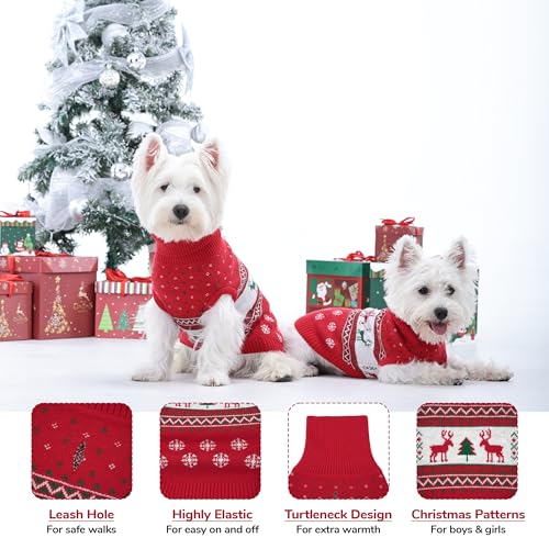 Ugly Christmas Dog Sweater (X-Large / Red Deer)