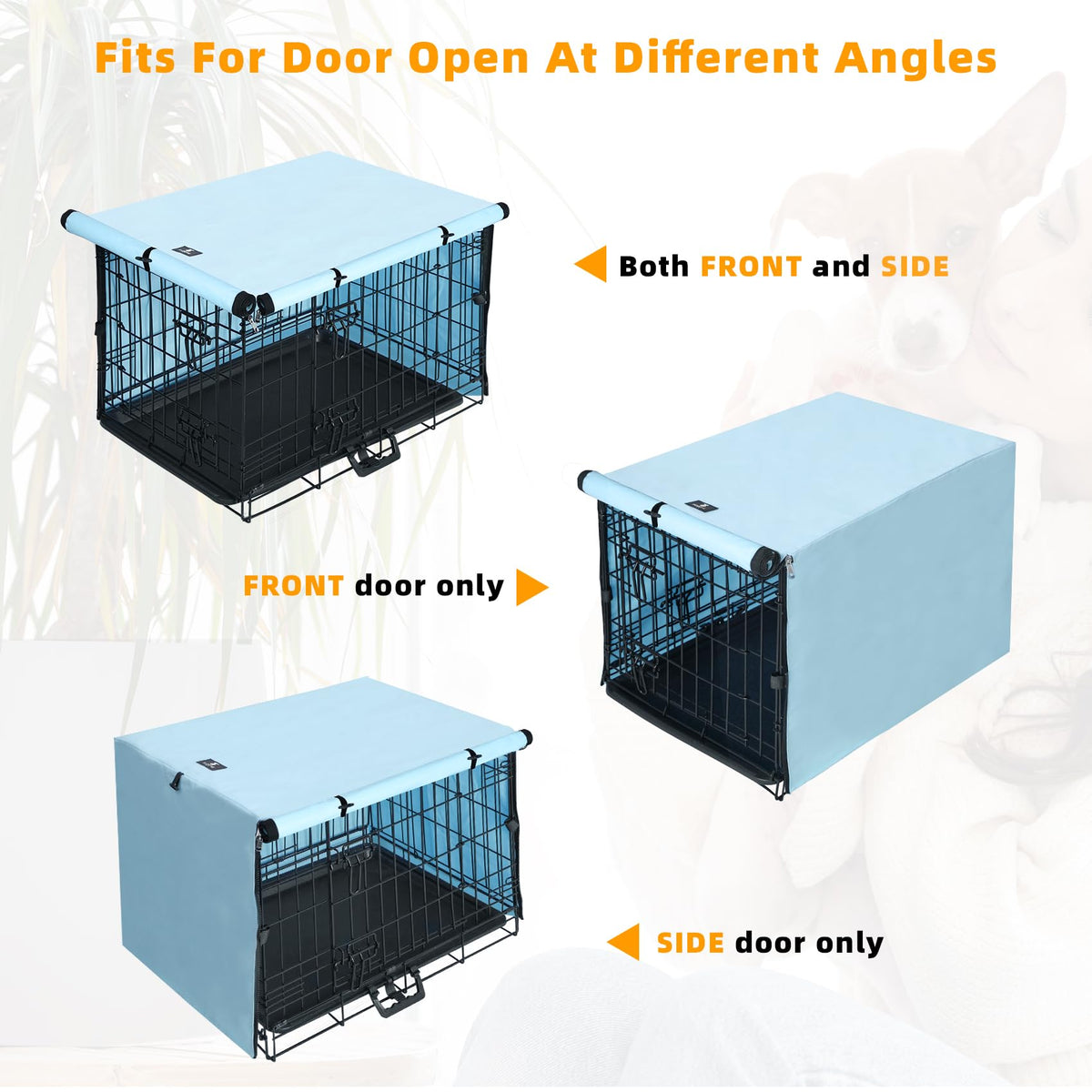 Dog Crate Cover Waterproof Kennel Cover (30.0"L x 19.0"W x 21.0"H / Blue)