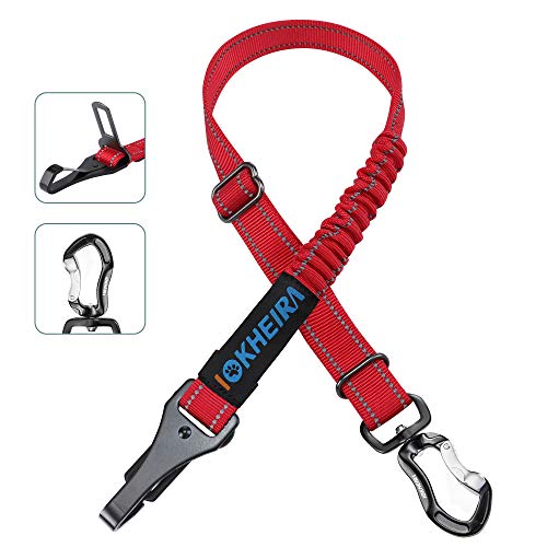Dog Seatbelt Updated Dog Seat Belt (Fire Red)