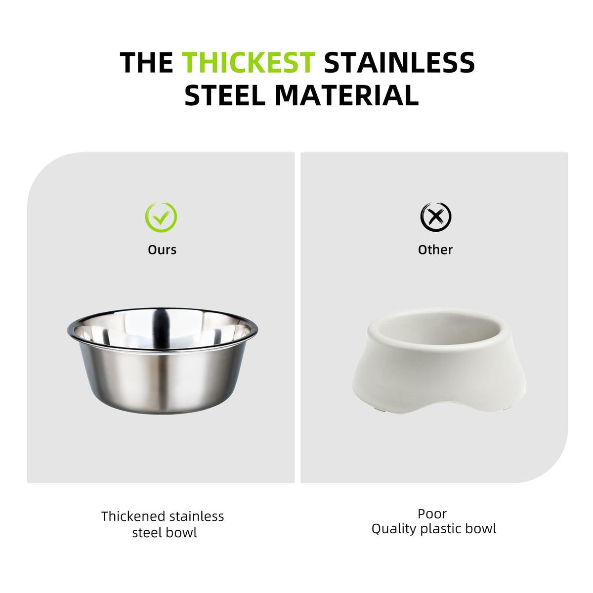Elevated Dog Bowls with Stainless Steel Bowl (White-Crackle / S/1 Cup)
