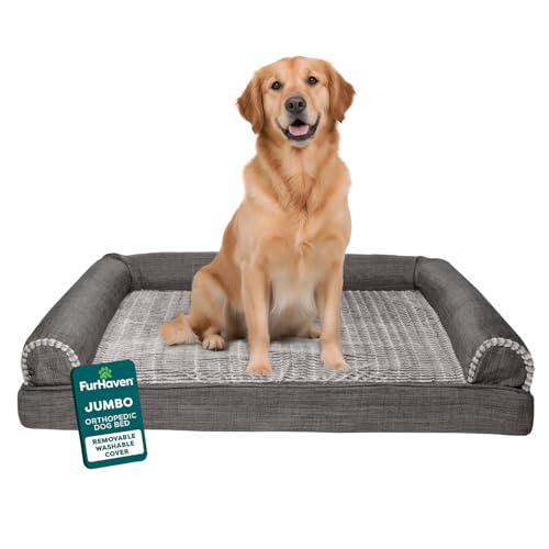 Orthopedic Dog Bed for Large Dogs w (Jumbo / Charcoal)