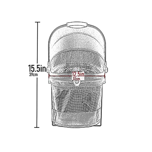 No Zip View 360 Pet Carrier & Car Seat (Light Tan / 15.5"L x 12.5"W x 15.5"H)