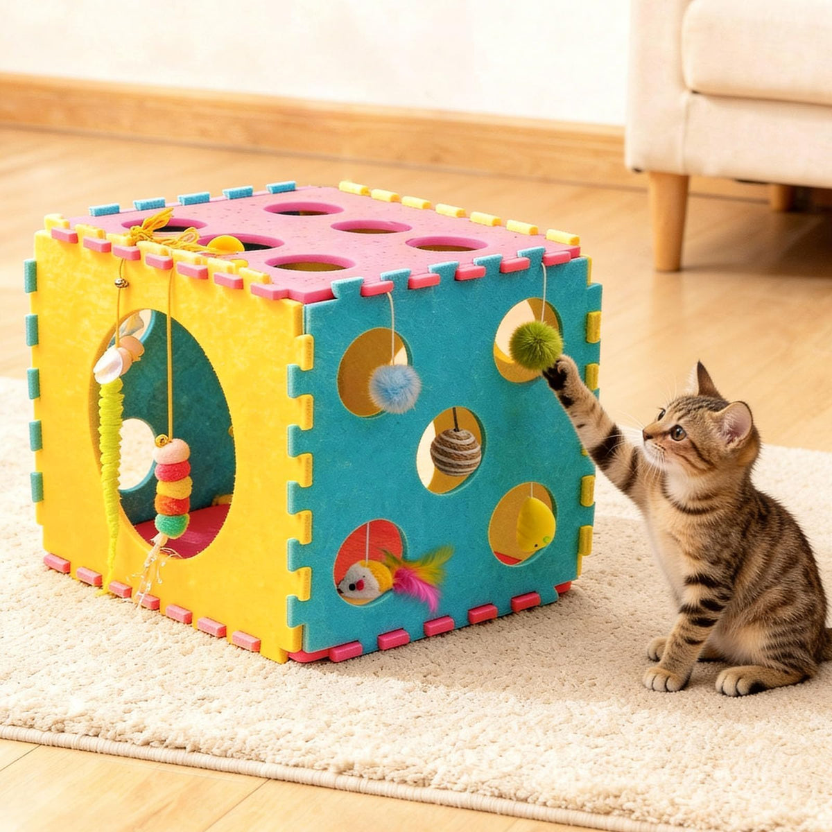 41 Pcs Interactive Cat Toys for Indoor Cats (Contemporary)
