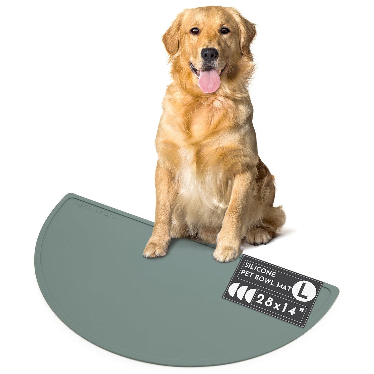 Silicone Dog Food Mat (Spruce / Large)