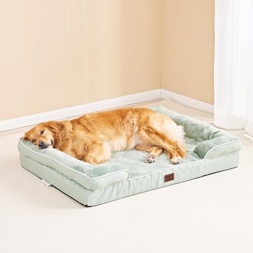Orthopedic XXL Dog Bed (Sage Green / 46.0"l X 35.0"w X 7.5"th)