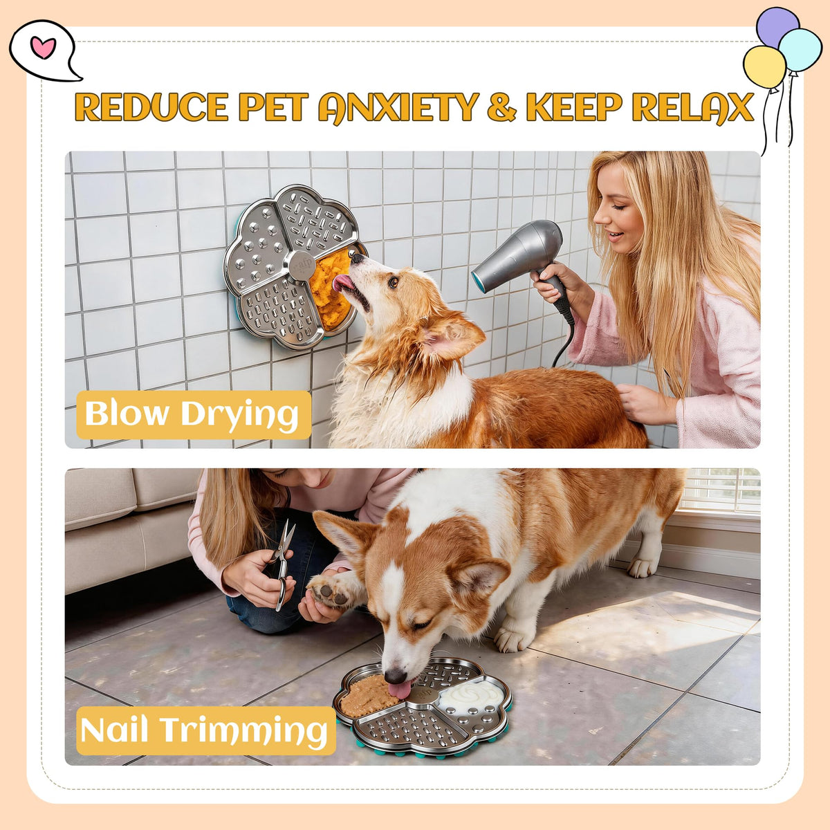 AFP Stainless Steel Lick Mat for Dogs & Cats