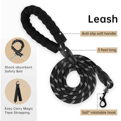 No Pull Dog Harness for Medium Dogs (Olive Green / Medium)