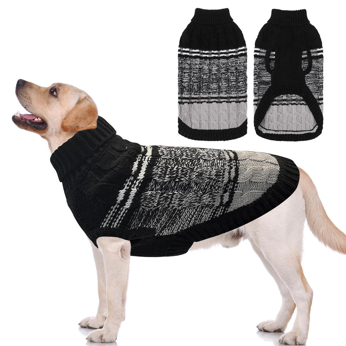 Dog Sweaters for Large Dogs (Large / #1 Black)