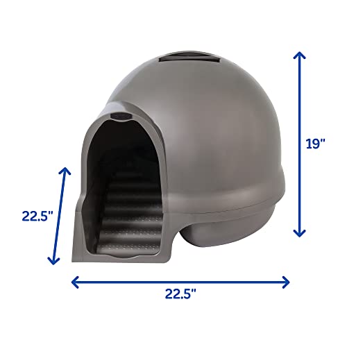 Booda Clean Step Cat Litter Box Dome (Cleanstep Litter Box / Brushed Nickel)