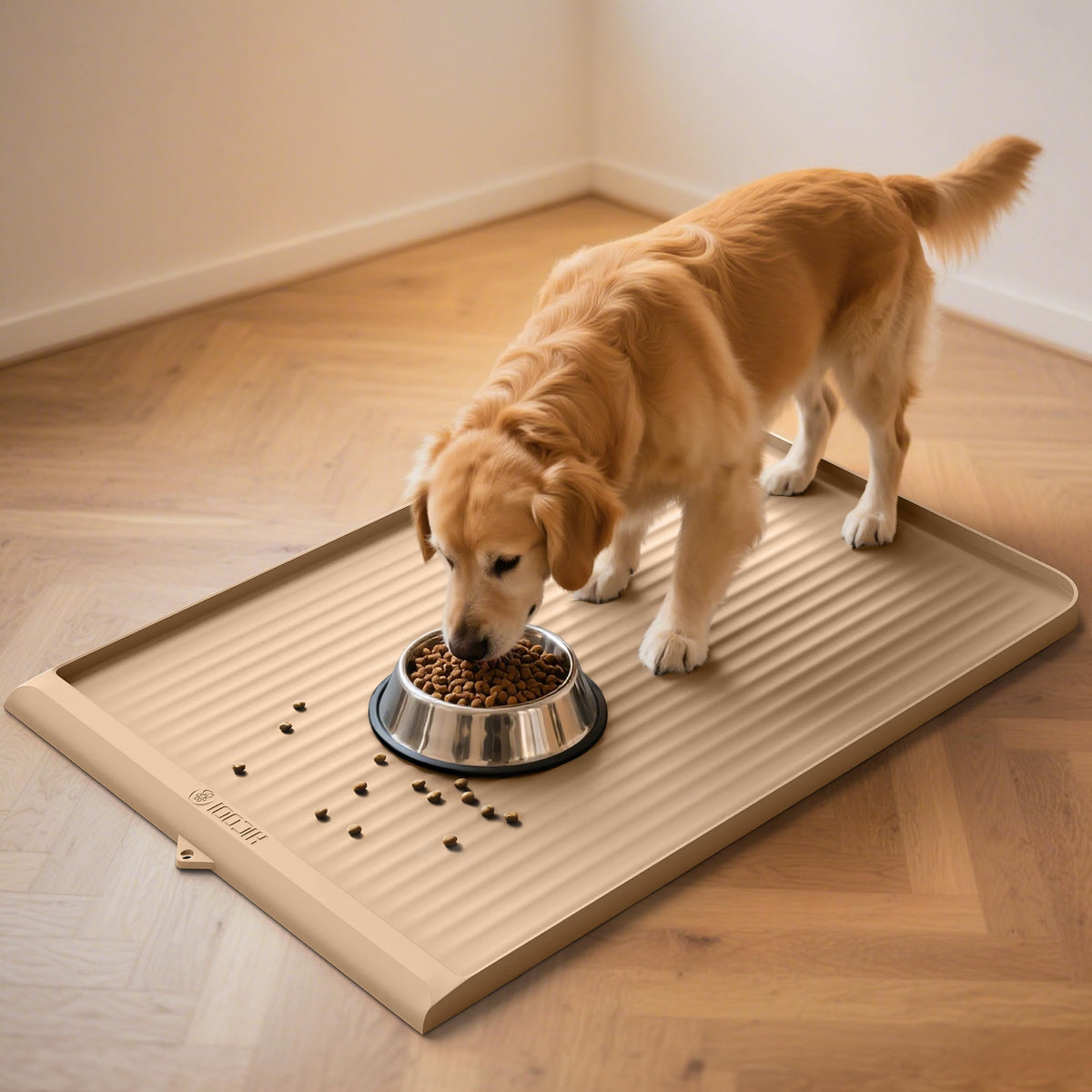 Dog Food Mat 36"x24" (Khaki)