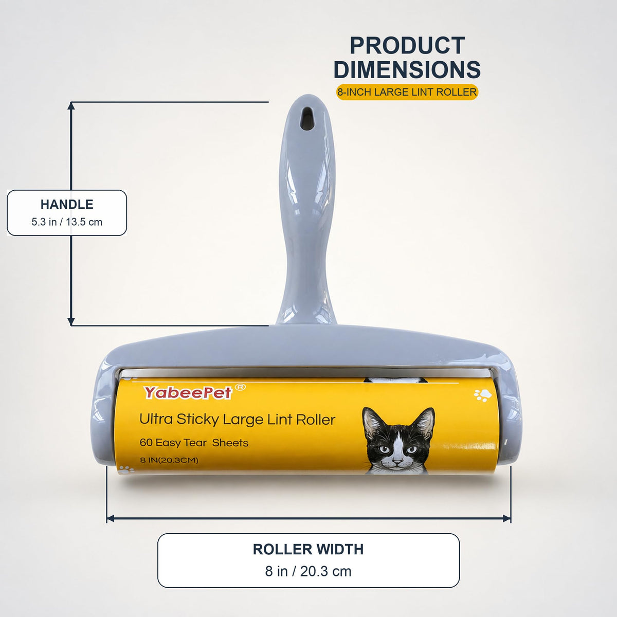 8 Inch Extra Sticky Large Lint Roller