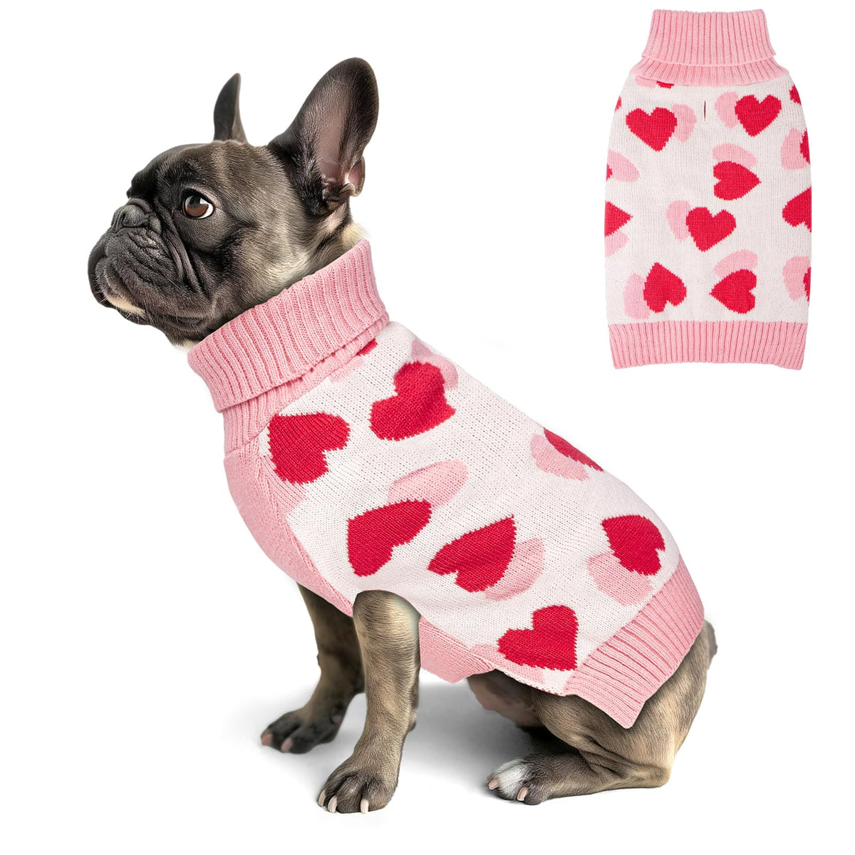 Valentines Dog Sweater (Small (4-7lbs) / Valentine)