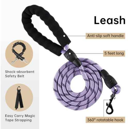 No Pull Dog Harness for Small Dogs (Light Purple / Small)