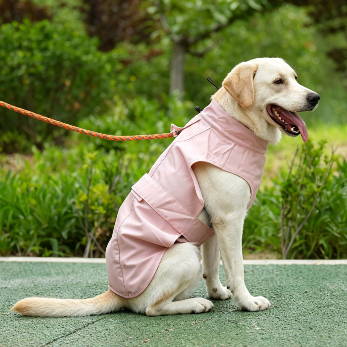 Waterproof Dog Raincoat (Pink / XX-Large(55-77lb))